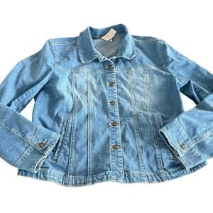 A.M.I. Denim Jacket Button Up Size L